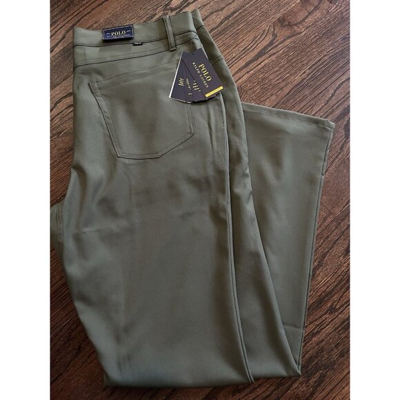 NWT Ralph Lauren Polo Stretch Active Fit Performance Pant Green Sz 38 x 32 $148 - Picture 2 of 10